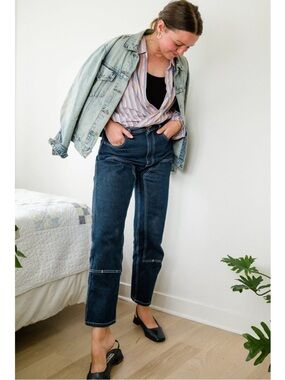 Rudy Jude Dark Blue Straight Leg Utility Jeans sz 0 EUC Sold Out.